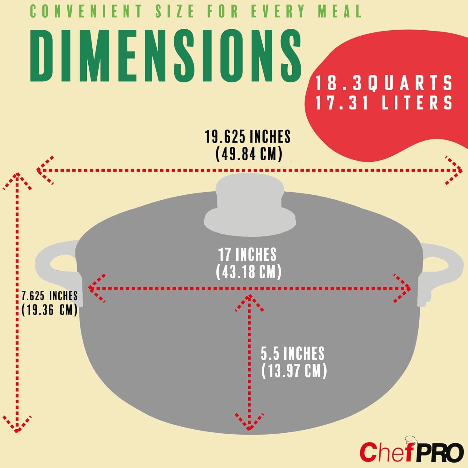 Chef Pro Chef Pro Aluminum Stock Pot