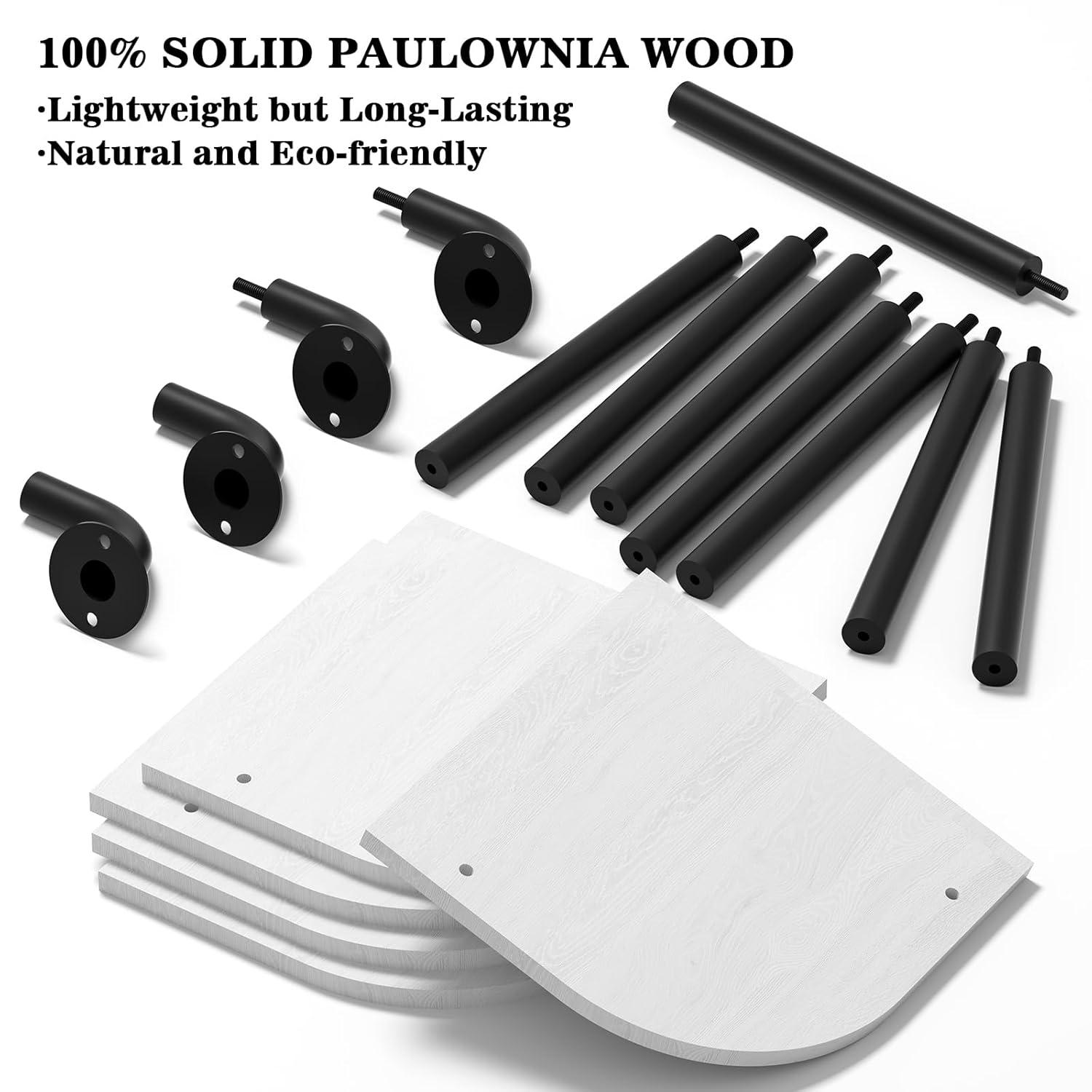 Corner Shelf 5-Tier Wall Shelves, Floating Corner Shelves, Wall Mounted Shelves for Bedroom Decor, Bathroom and Living Room Decor (White)