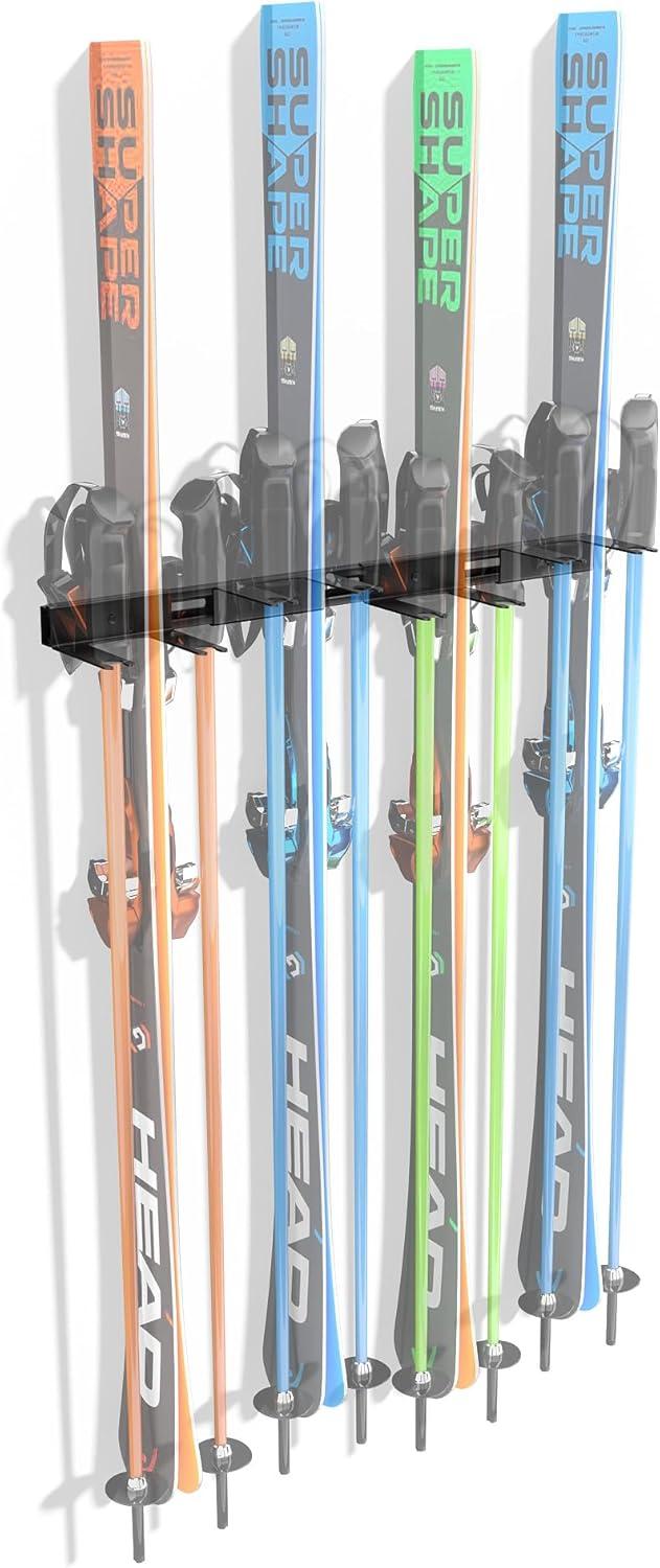 Cropper Steel Wall Mounted Adjustable Multi-Use Ski/Snowboard Rack