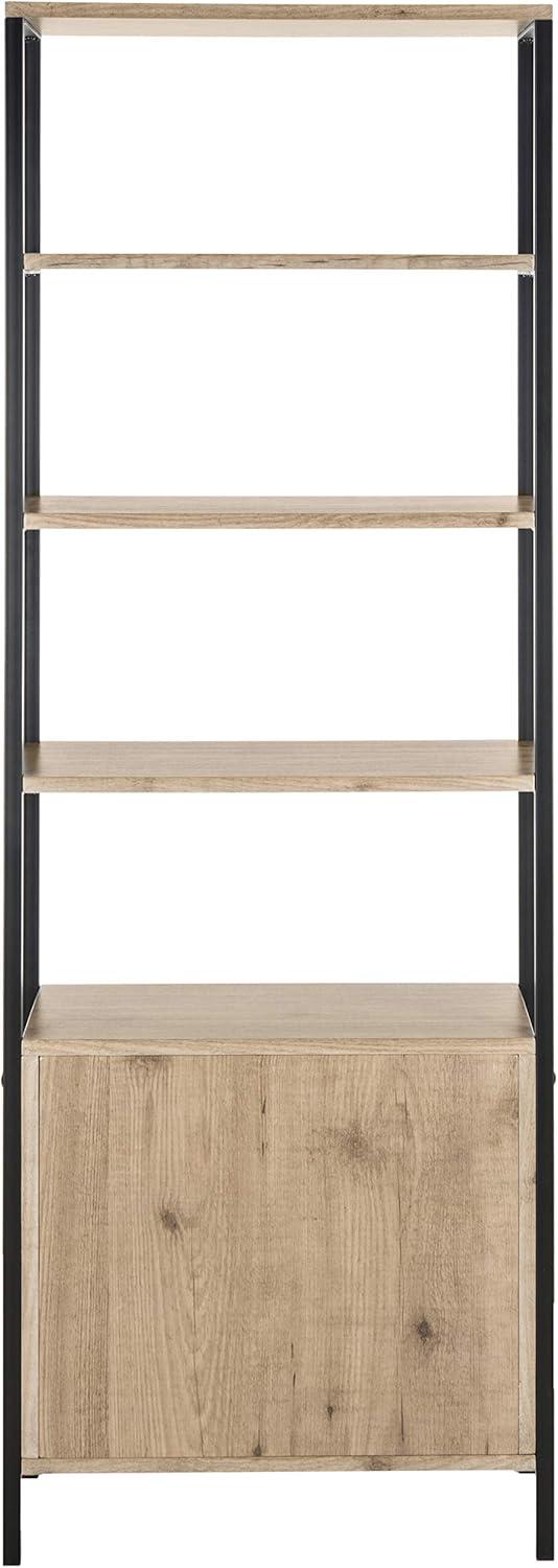 Natasha Etagere - FOX4273 - Oak/Black - Safavieh Couture