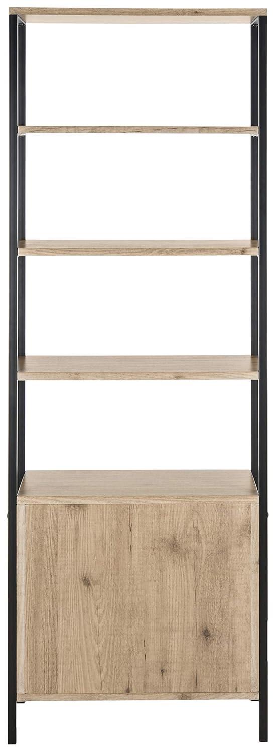 Natasha Etagere - FOX4273 - Oak/Black - Safavieh Couture