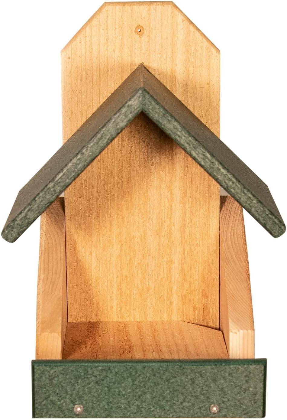 JCS Wildlife Cedar Robin Roost Birdhouse with Recycled Poly Lumber Roof