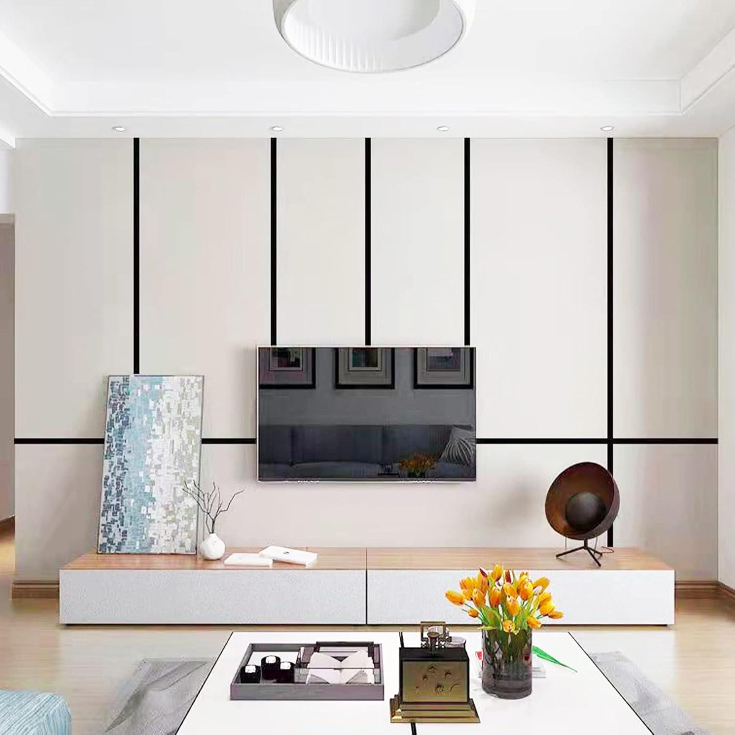 Stainless Steel Wall Molding Trim Peel and Stick, Flexible Self-Adhesive Metal Trim for Ceiling, Mirror Frame and More, Mirror-Like Finish Metallized Silver