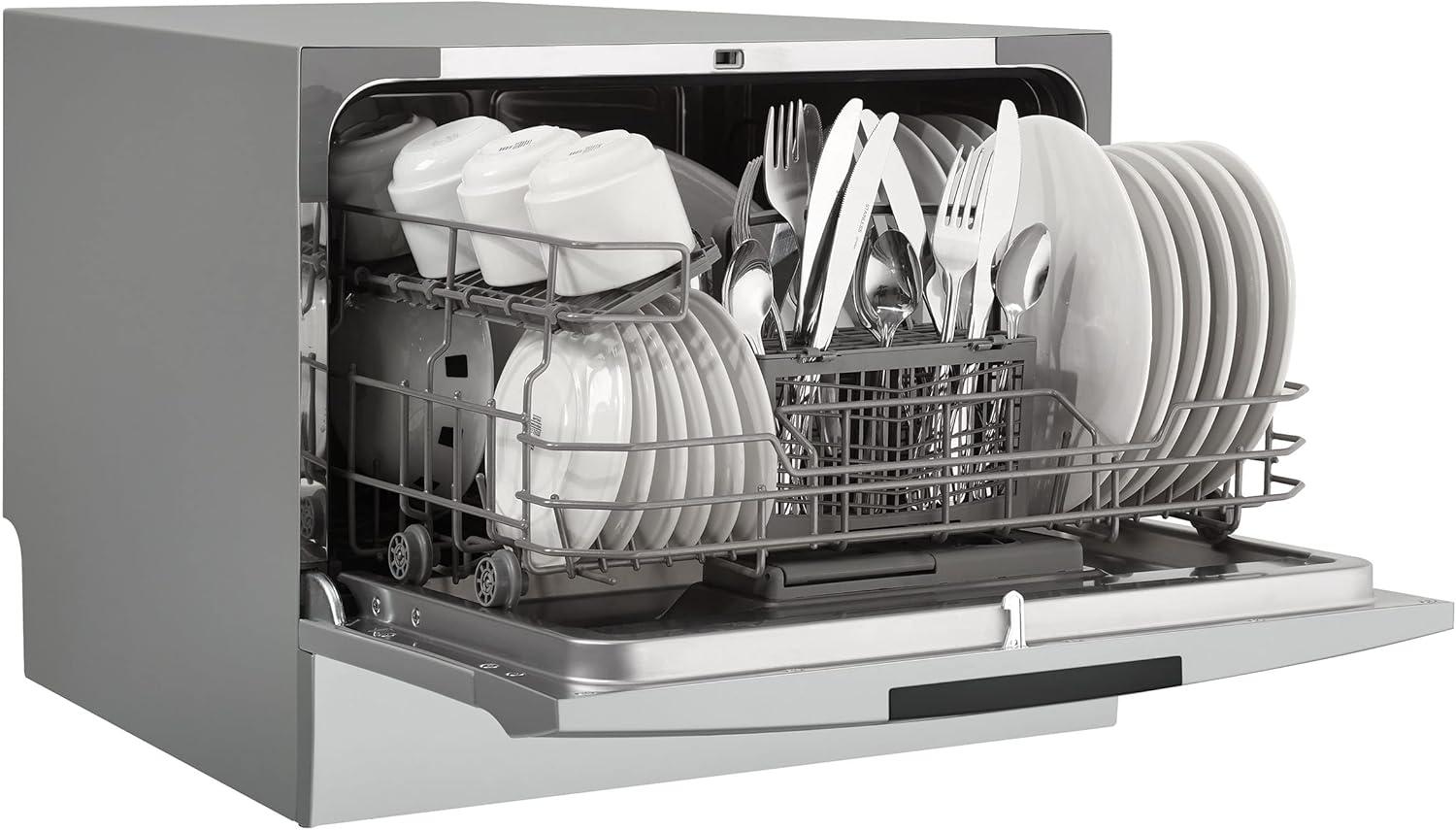 Danby DDW631SDB 6 Place Setting Countertop Dishwasher in Silver