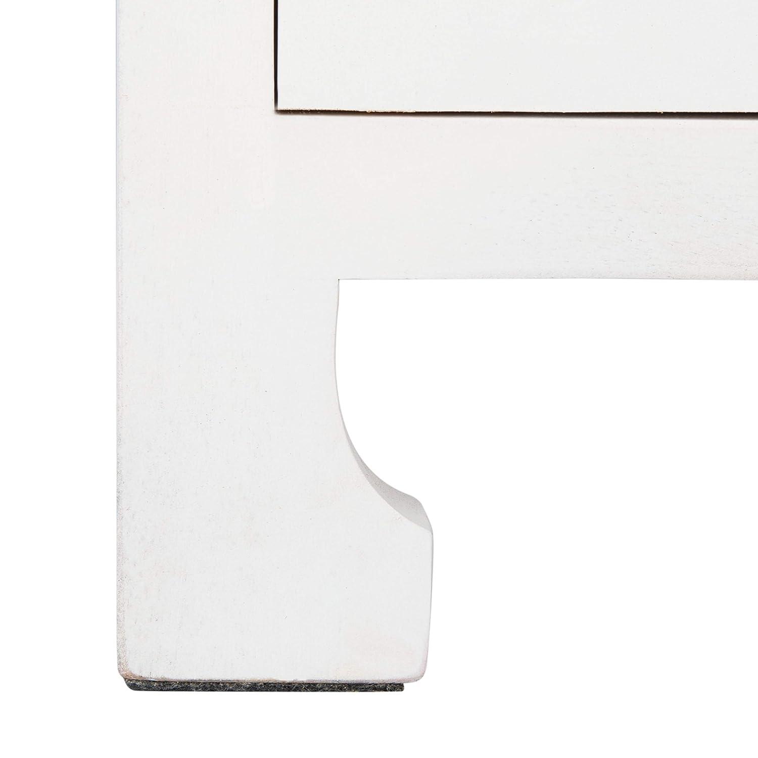 Dave 1 Drawer 1 Door Nightstand - NST4003 - White/Natural - Safavieh