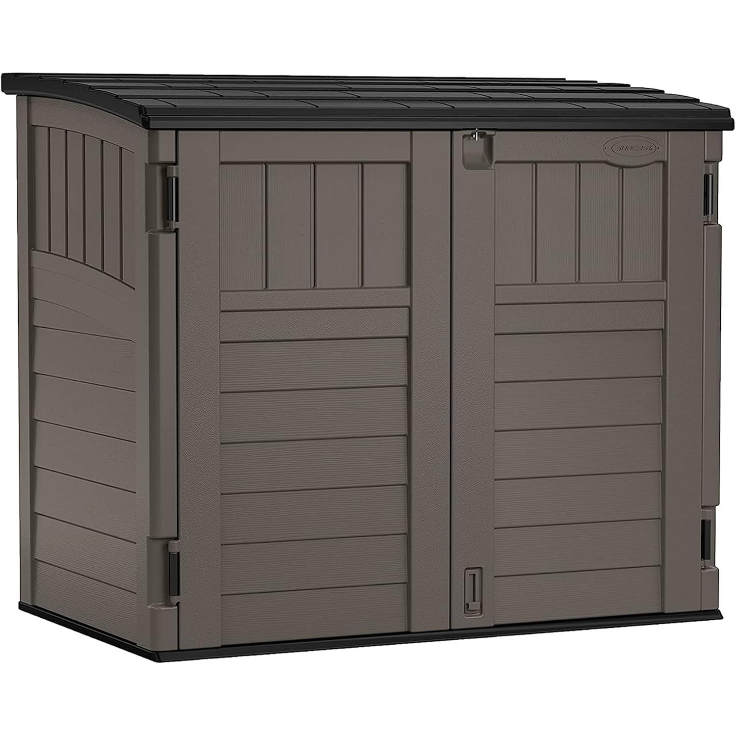Suncast Suncast Outdoor Resin Horizontal Storage Shed