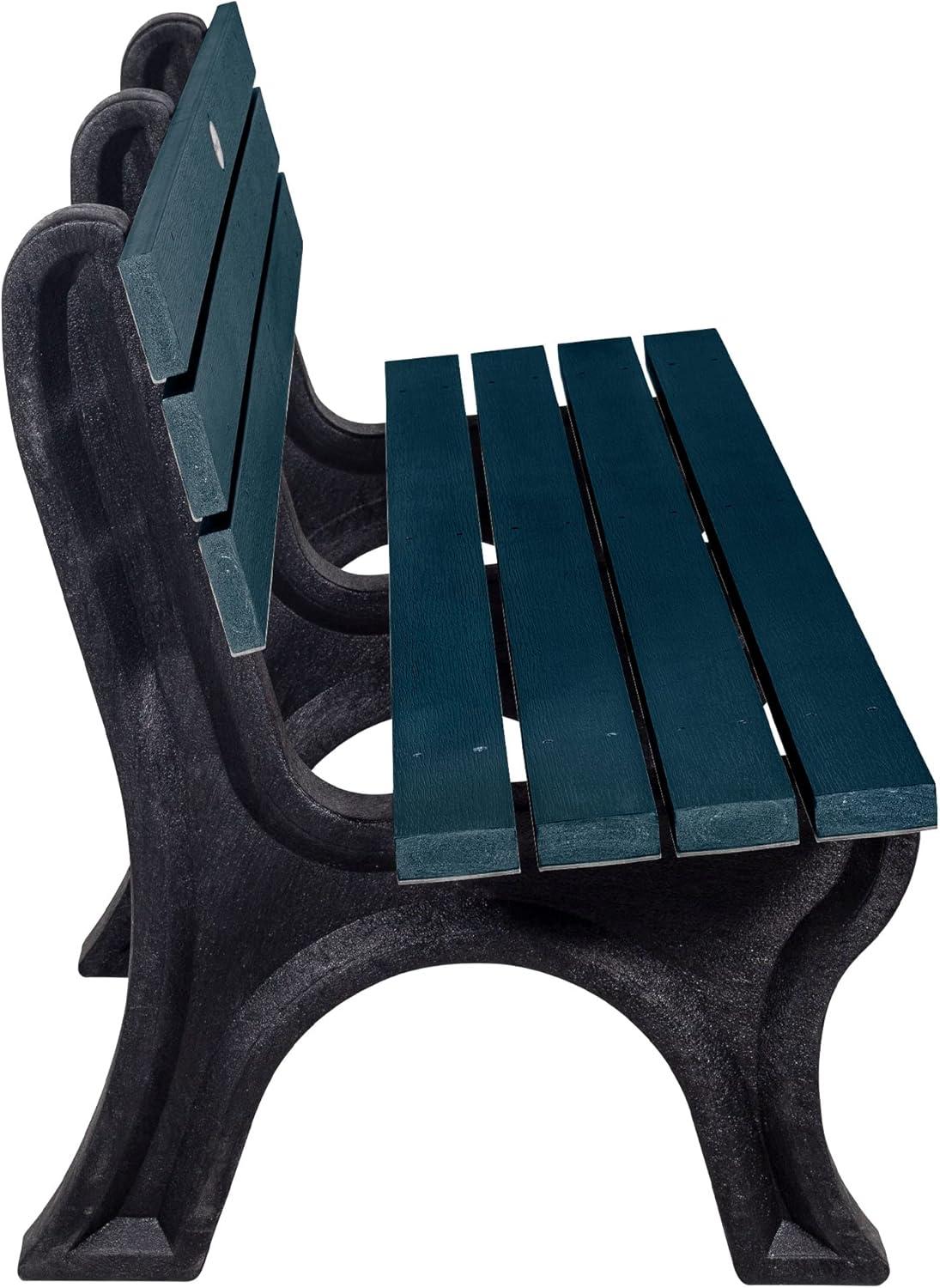 highwood Aurora Traditional 6 ft Commercial Park Bench Federal Blue