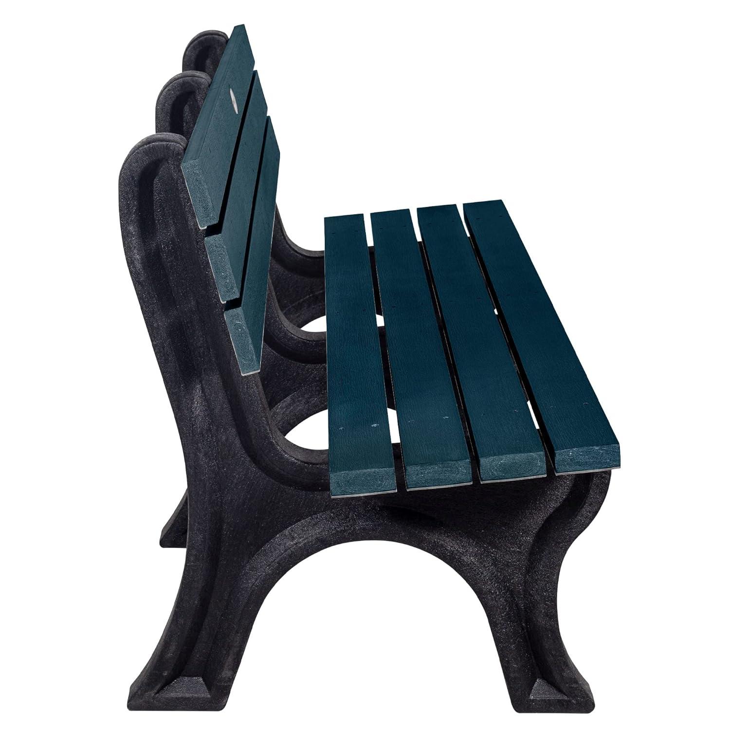 highwood Aurora Traditional 6 ft Commercial Park Bench Federal Blue