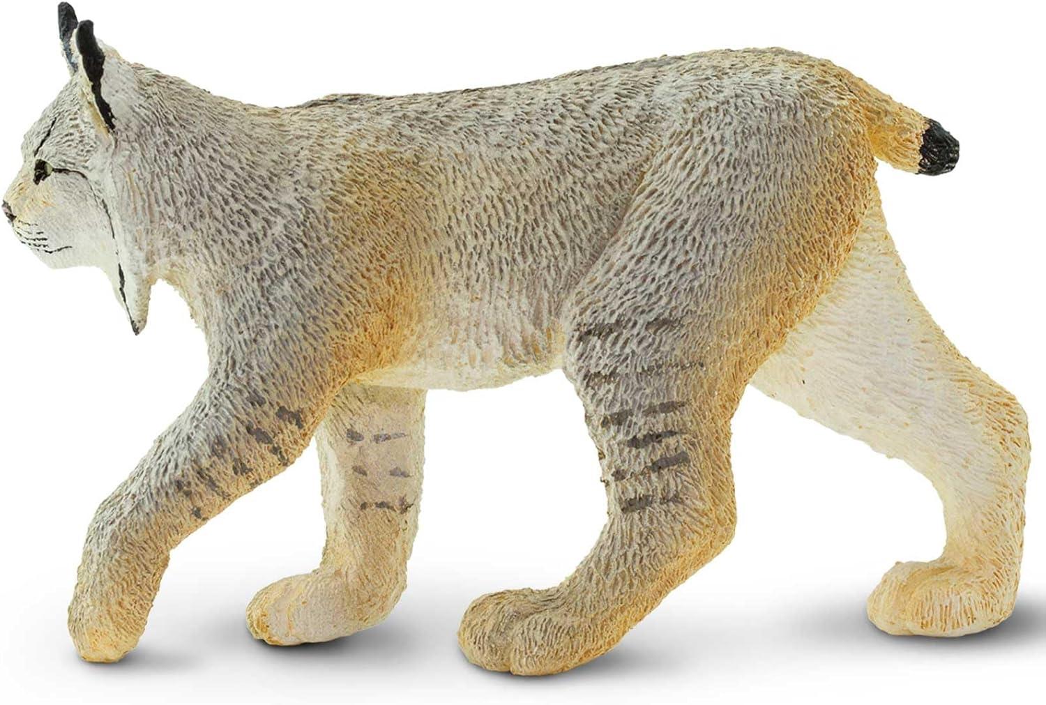 Safari Ltd. Lynx Figurine - Lifelike 3.5" Model Figure - Educational Toy for Boys, Girls, and Kids Ages 3+