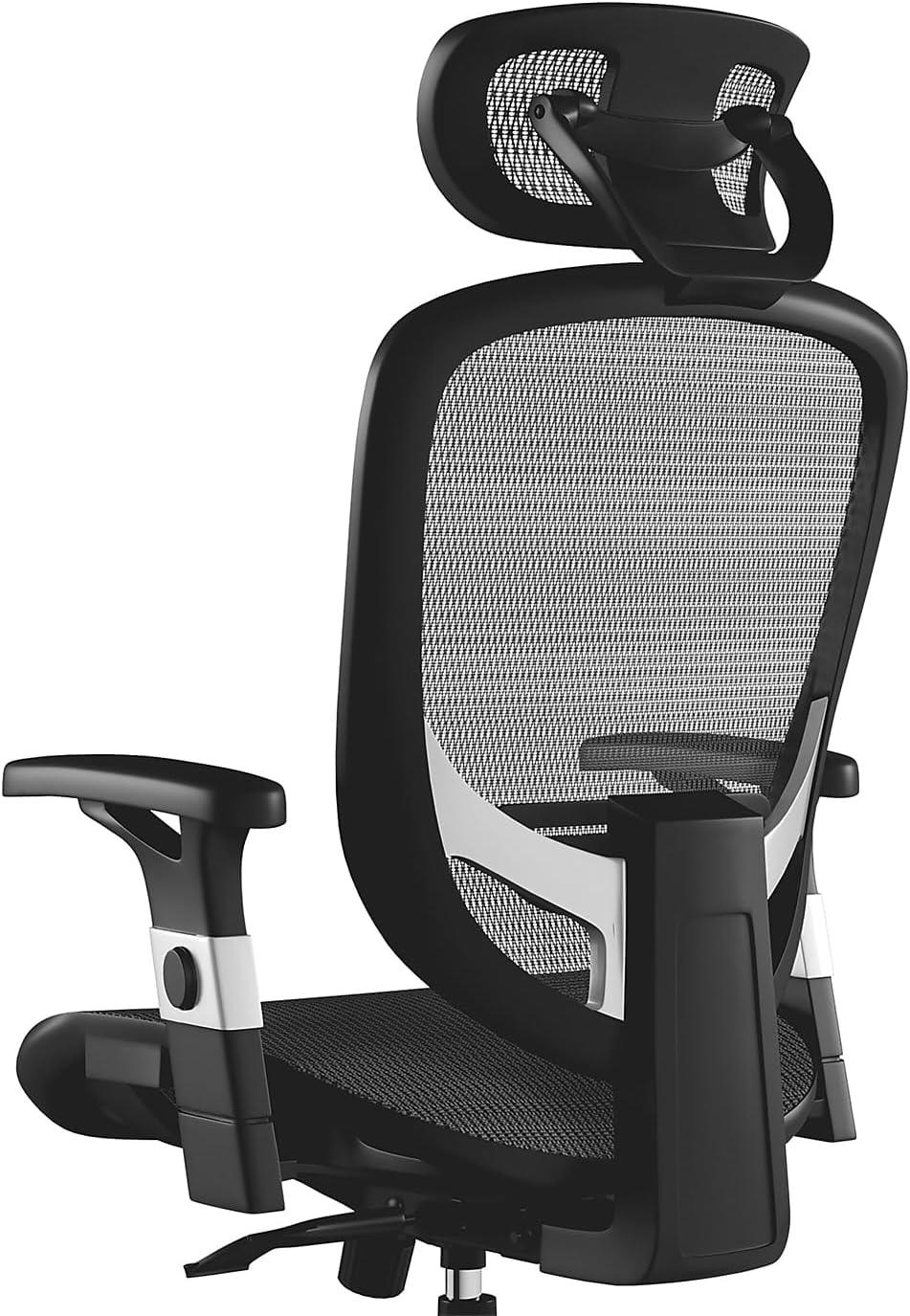 Staples Hyken Ergonomic Mesh Swivel Task Chair, Black (UN59460)