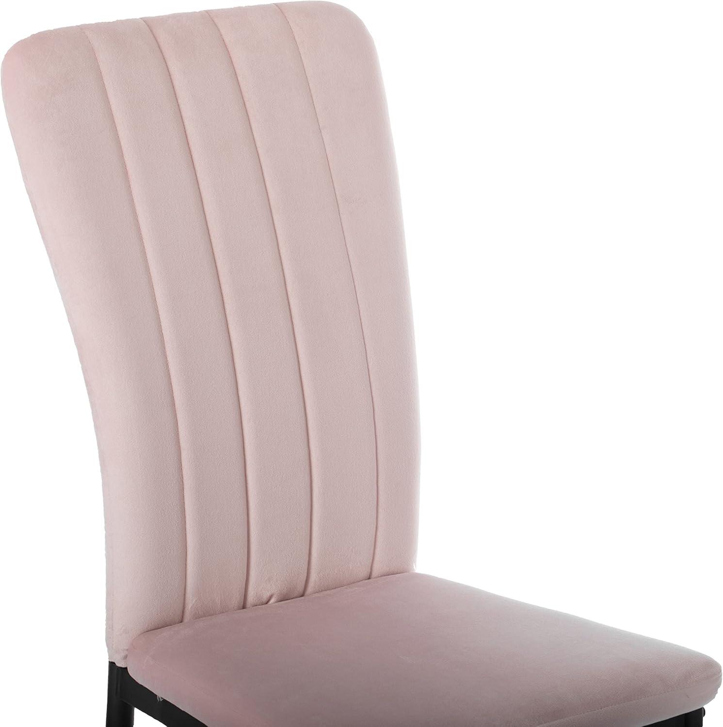 Velvet Upholstered Parsons Chair