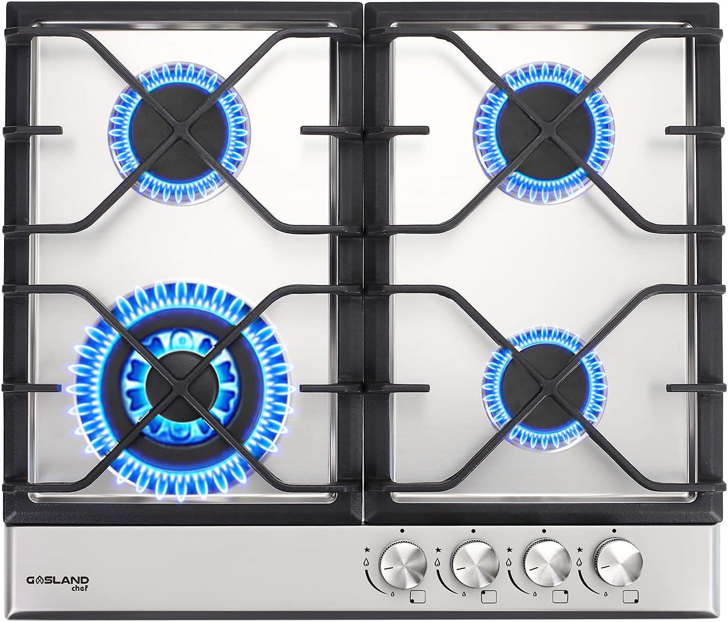 Gasland 24" Stainless Steel 4-Burner Propane Cooktop