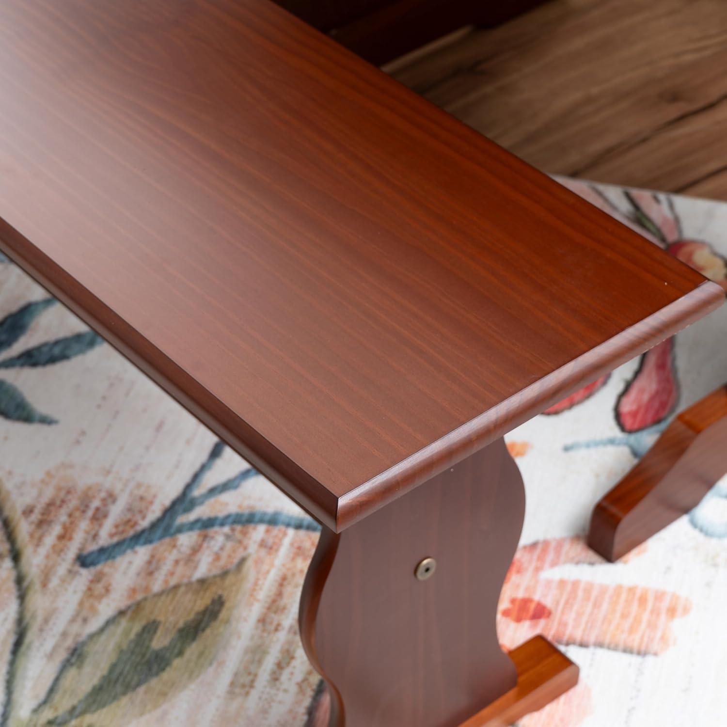 3pc Chelsea Breakfast Corner Nook Dining Table Set Walnut - Linon