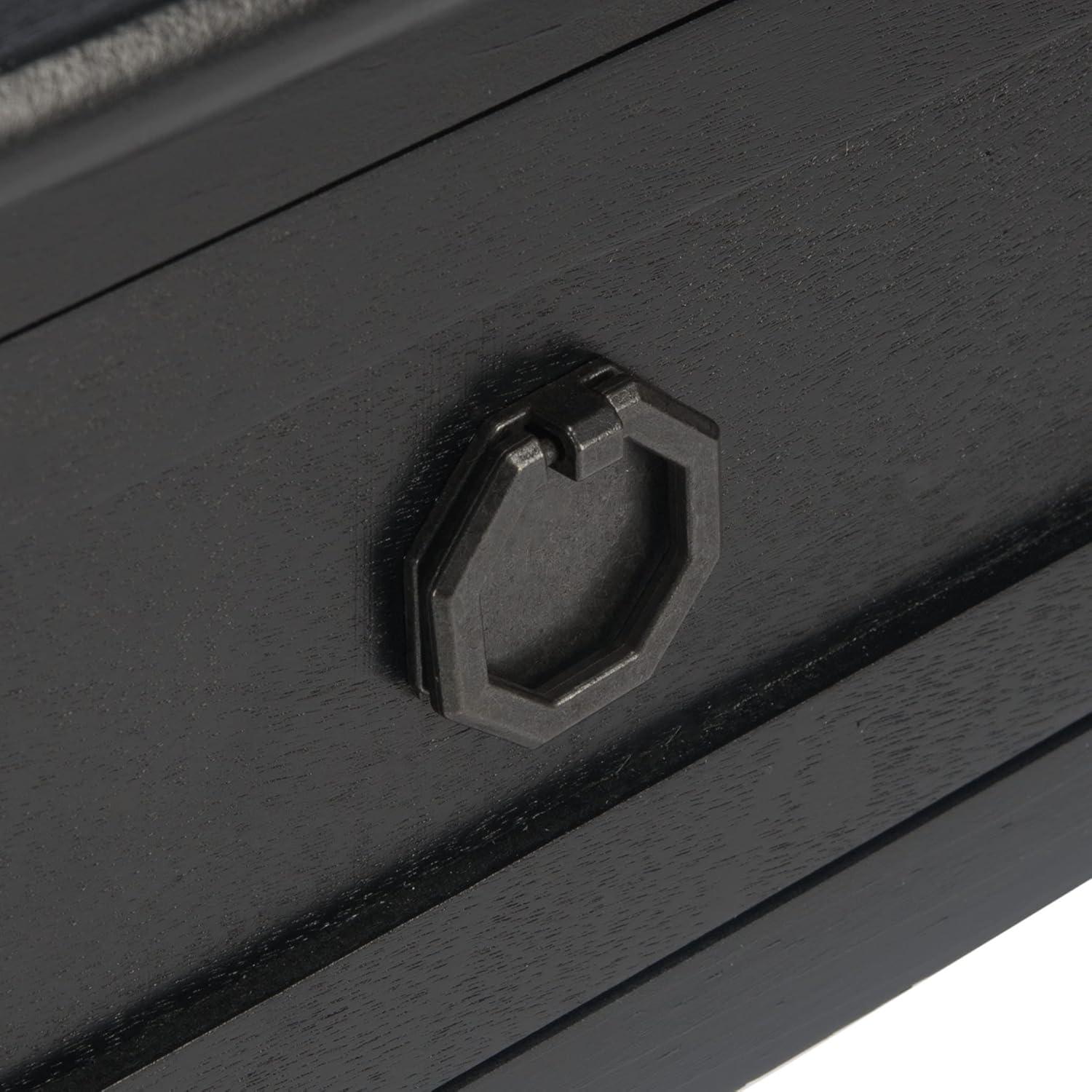 Allura 2 Drawer Console Table - Black - Safavieh
