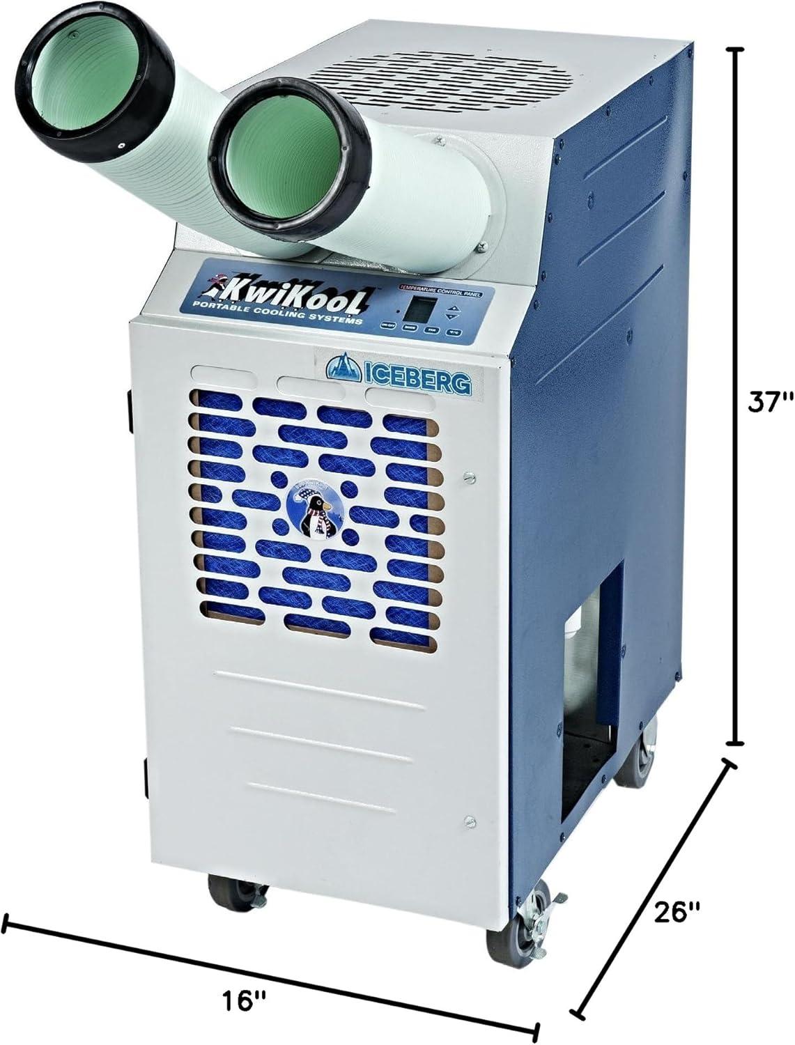 KwiKool Kpac 13,700 BTU (13,700 BTU DOE) 400 Ft Portable Air Conditioner, White