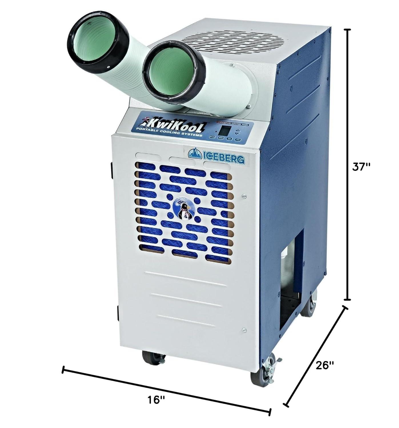 KwiKool Kpac 13,700 BTU (13,700 BTU DOE) 400 Ft Portable Air Conditioner, White