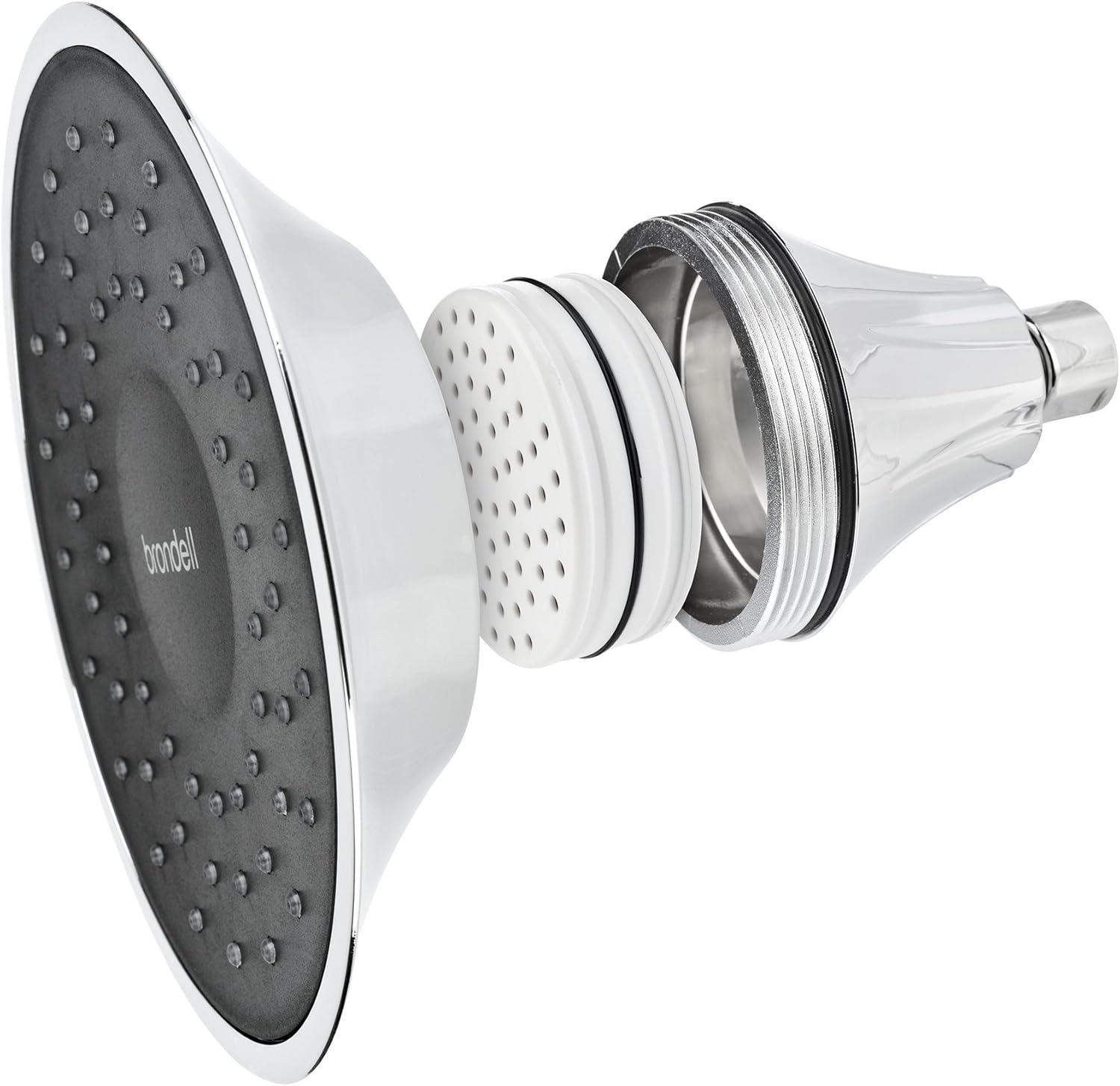 Chrome Handheld Rain Shower Head with Filter