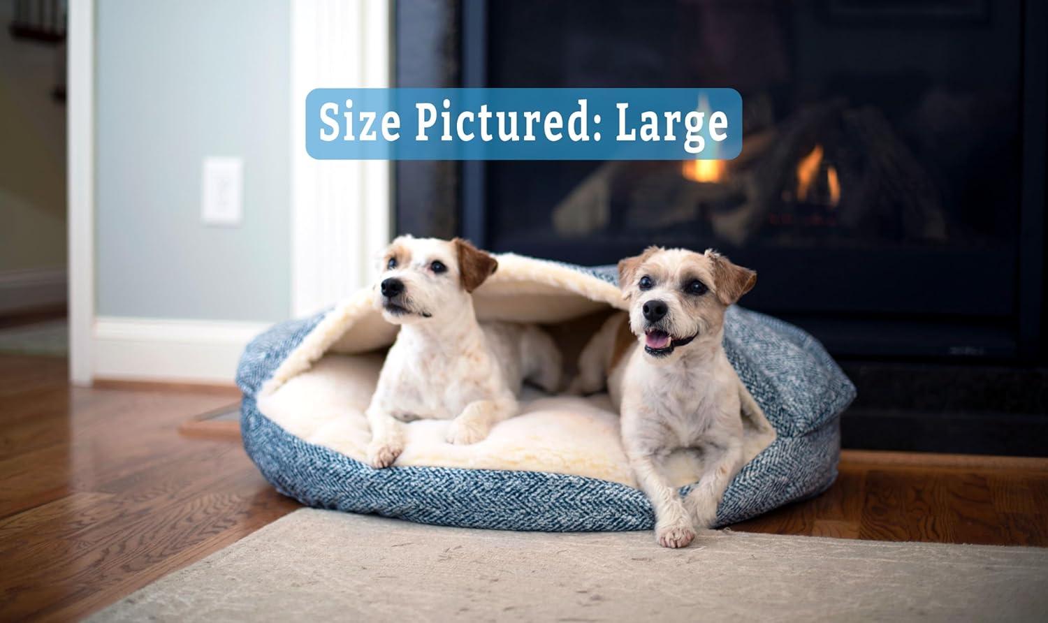 Snoozer Pet Products Snoozer Premium Mircosuede Cozy Cave Hooded Dog Bed