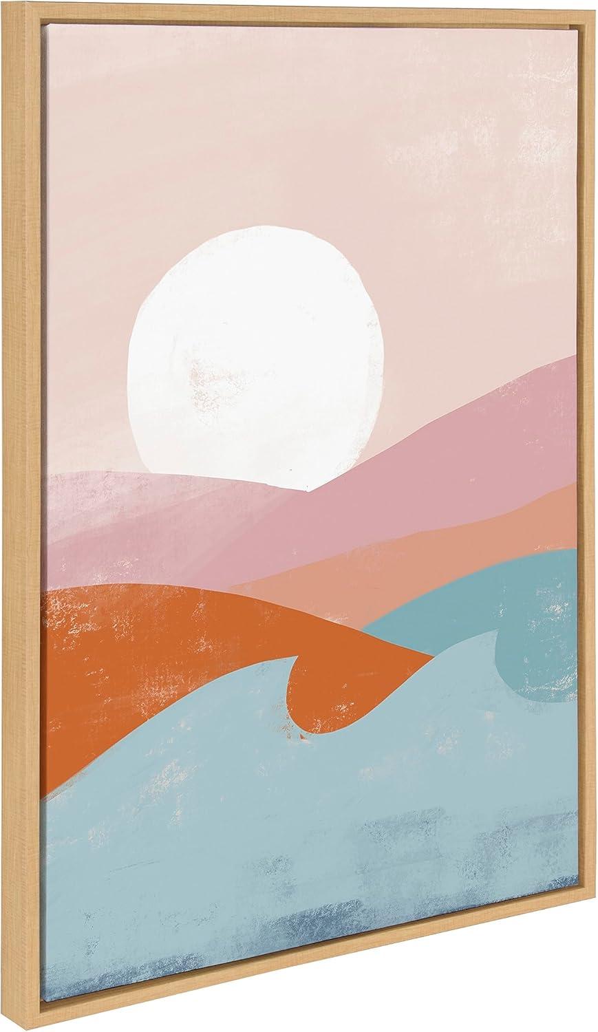 Laurel All Things Decor (Set of 3) Sylvie Endless Summer Sunrise Marrakesh Framed Canvas Wall Art Set by Kate Aurelia Holloway