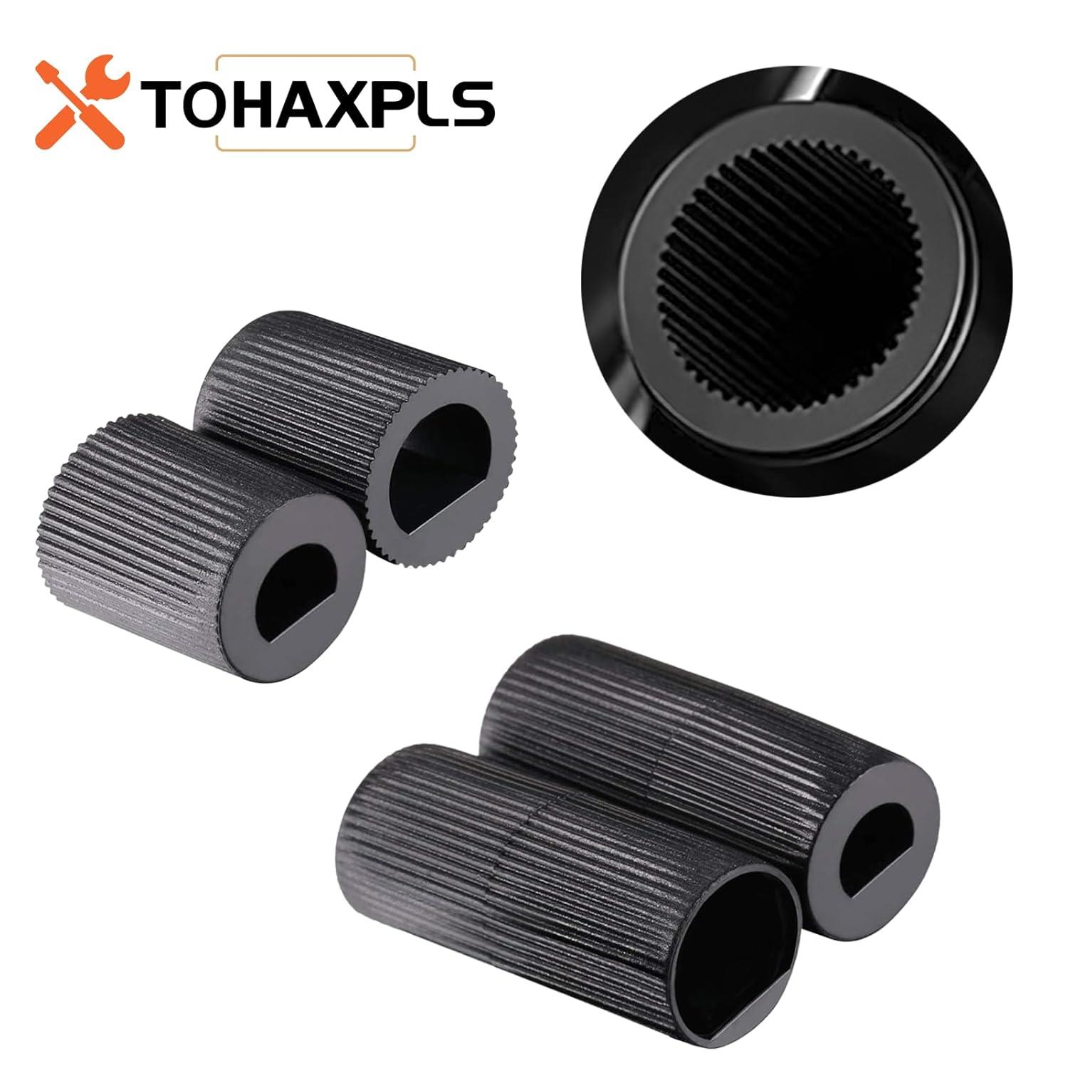 Myenne 4 Pack Oven Control Switch Knobs With 12 Adapters Universal Stove Knobs Replacements Burner Range Knobs For Oven Stove Range Black