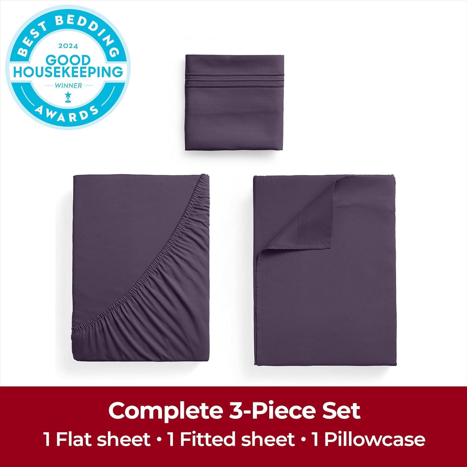 4 Piece Microfiber Sheet Set - Mellanni