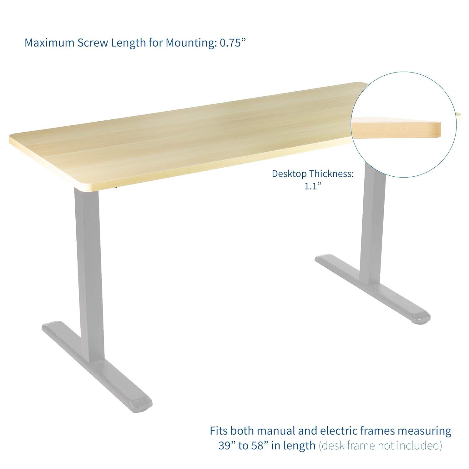 Universal Table Top for Sit to Stand Desk Frames