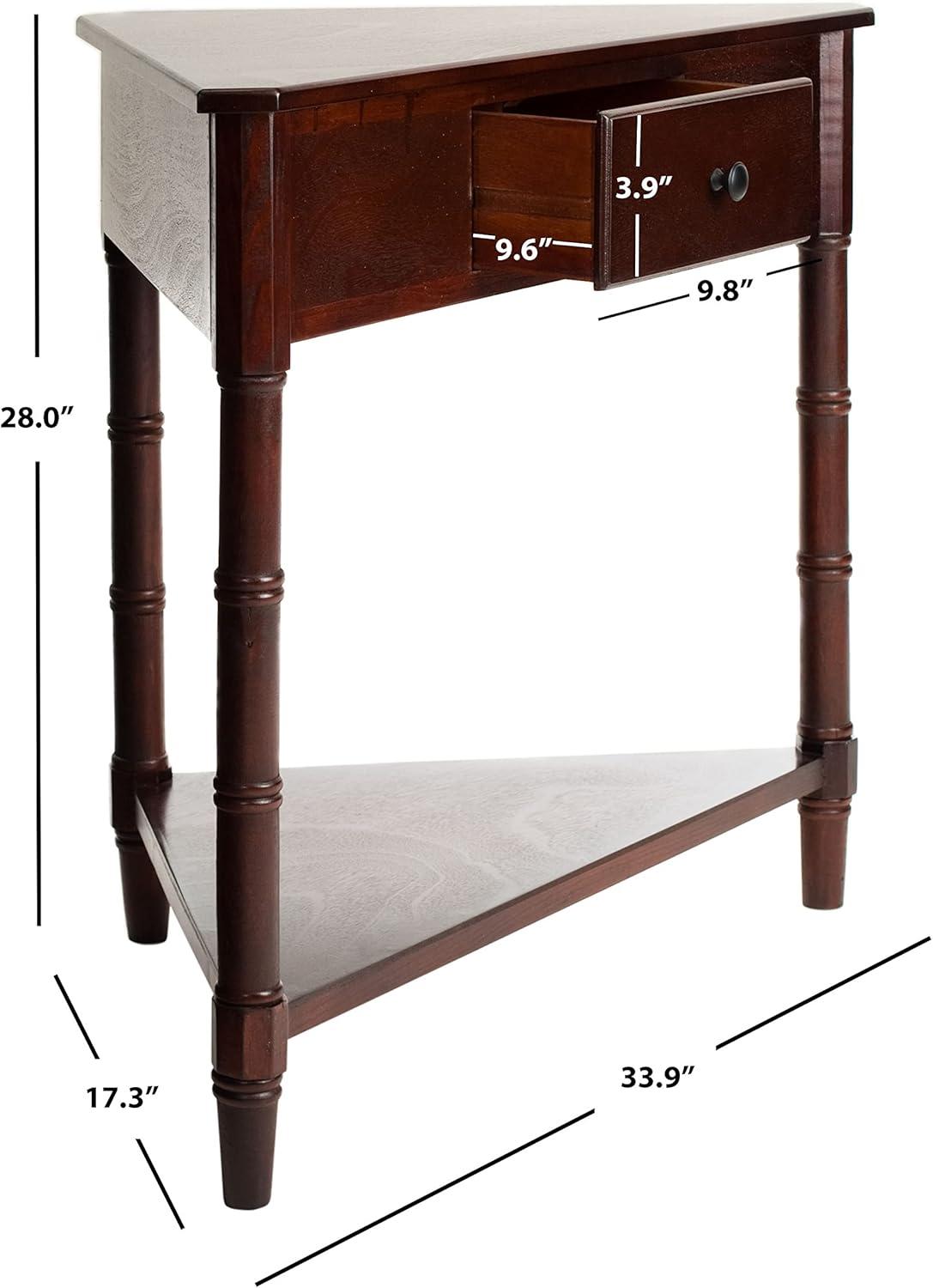Gomez Corner Table - AMH5709D - Brown - Safavieh Couture