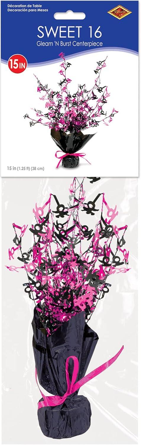 Party Decoration 16 Gleam 'N Burst Centerpiece 15" - 12 Pack (1 Per Package)