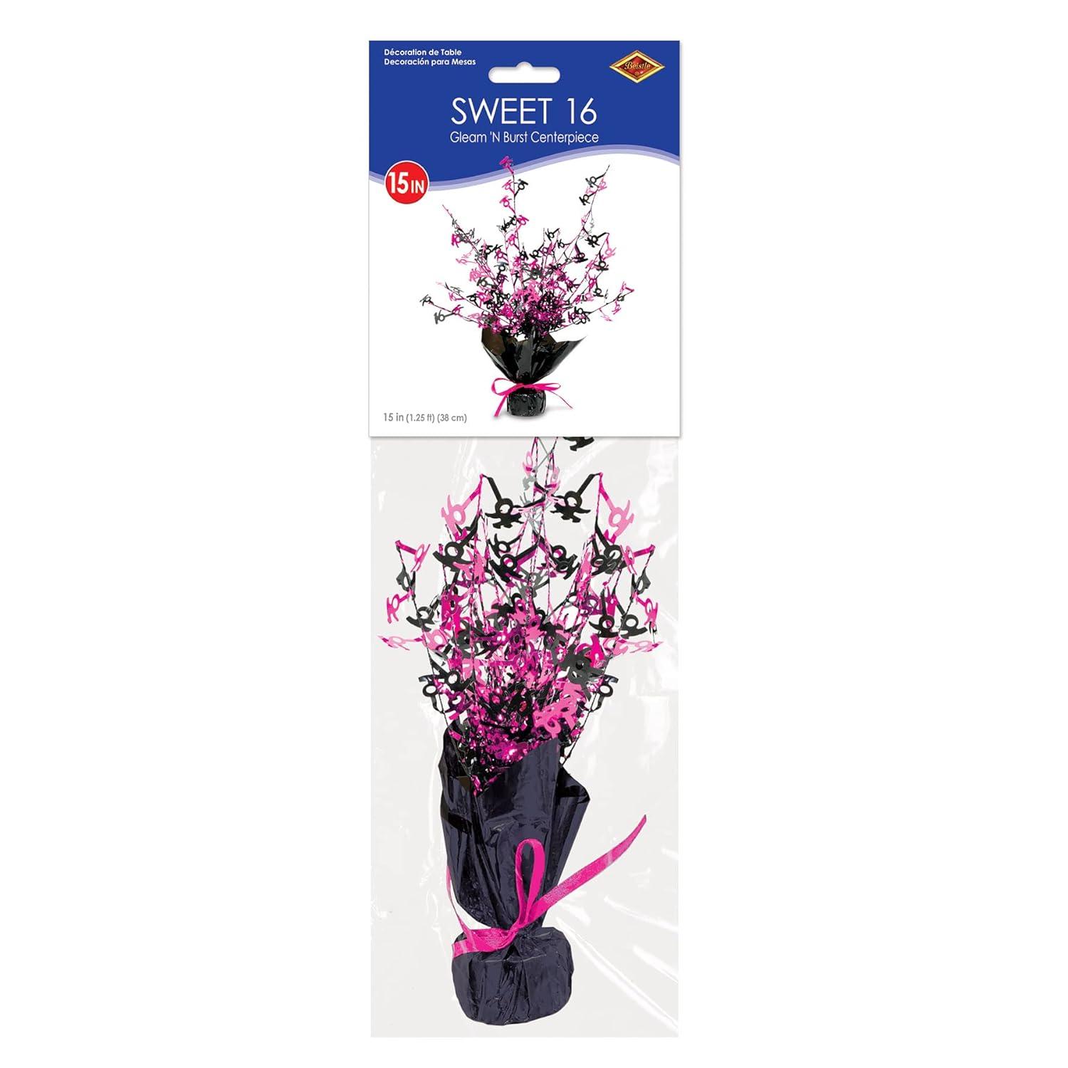 Party Decoration 16 Gleam 'N Burst Centerpiece 15" - 12 Pack (1 Per Package)