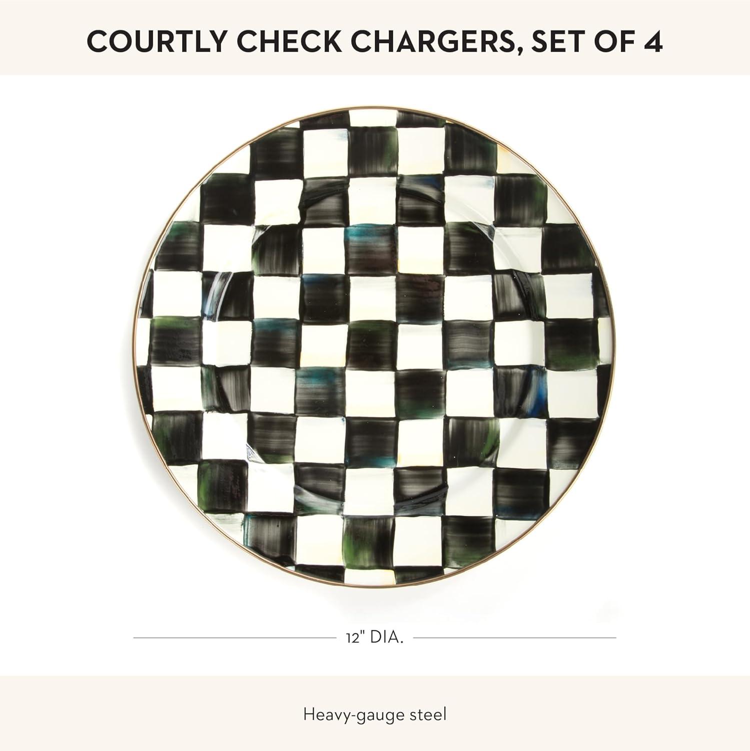 MacKenzie-Childs Enamel Chargers (Set of 4)