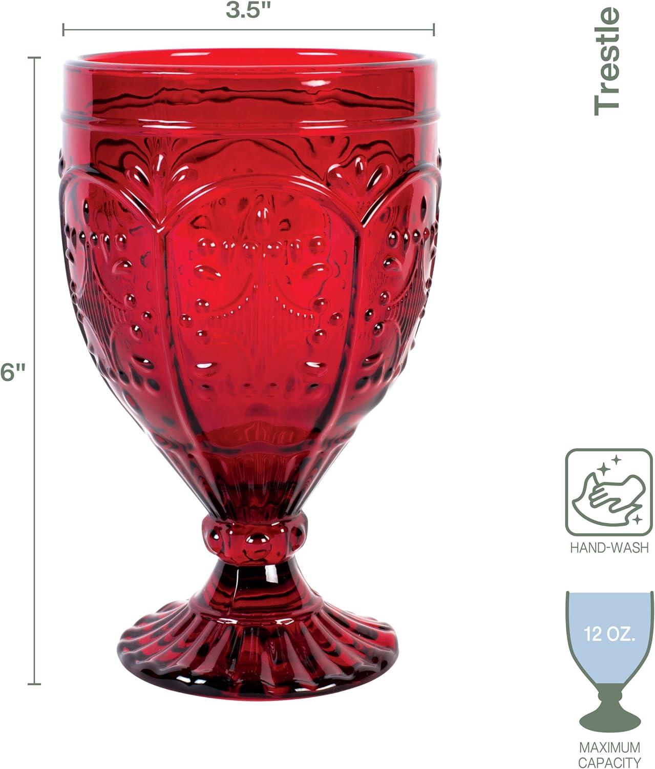 Fitz and Floyd Trestle 12 oz. Water Goblet (Set of 4)