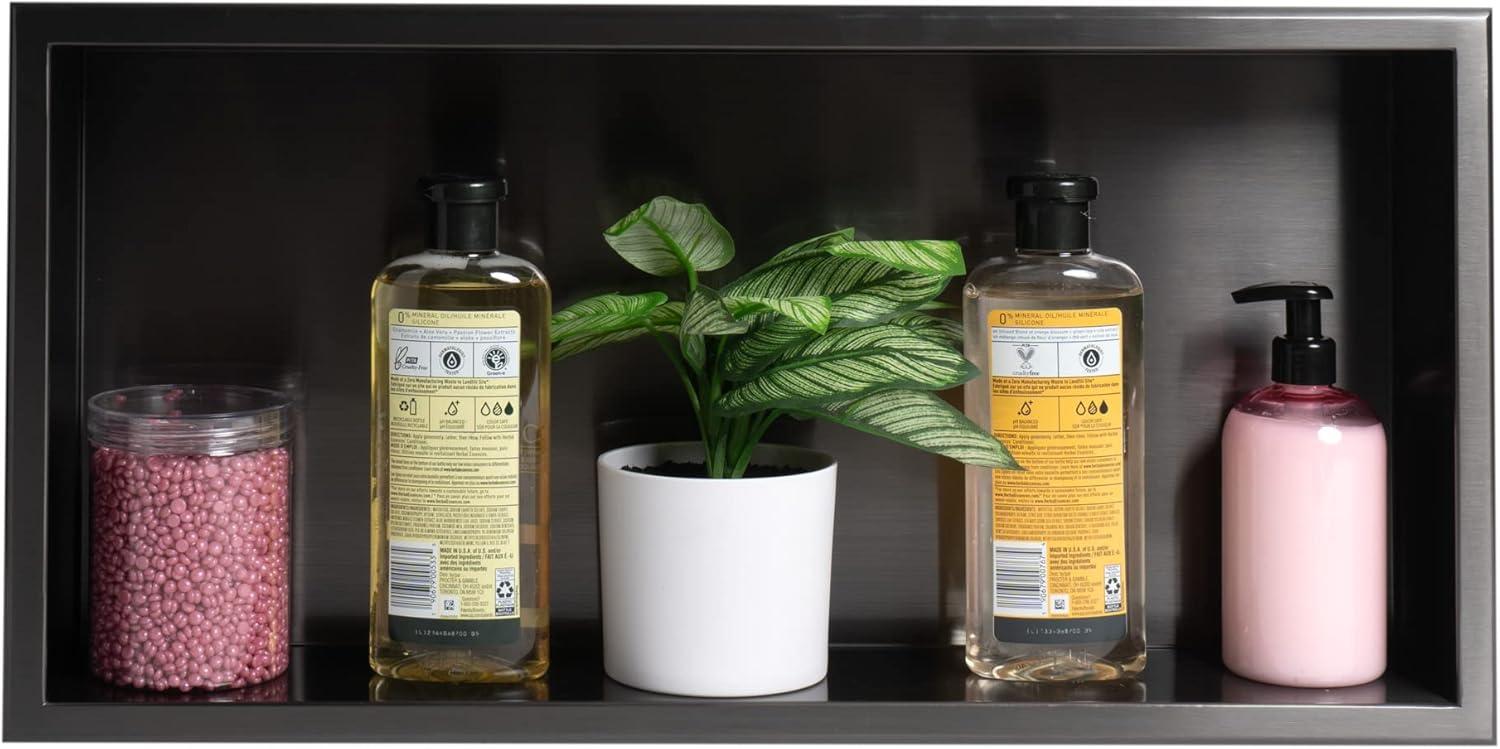 Adhesive Stainless Steel Shower Shelf