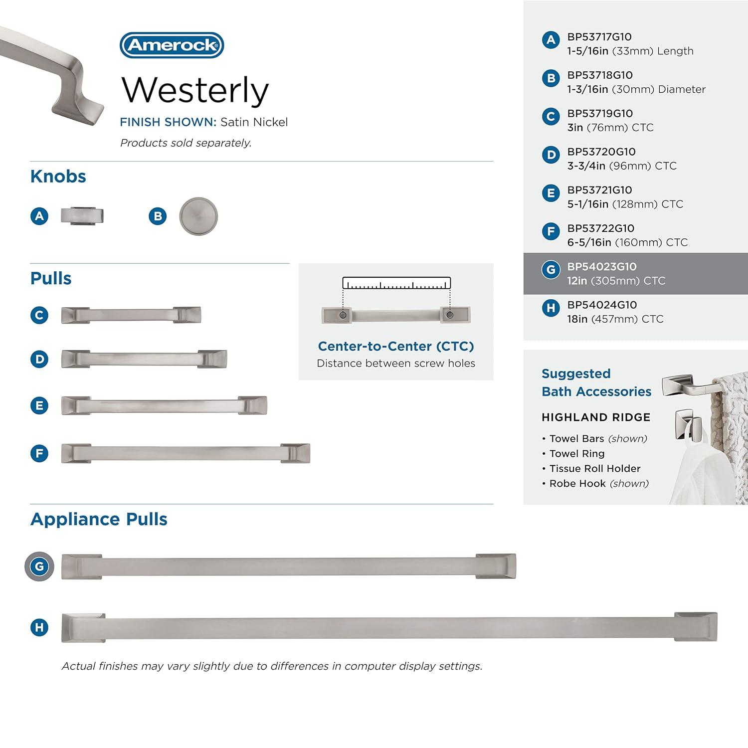 Amerock Westerly Appliance Pull