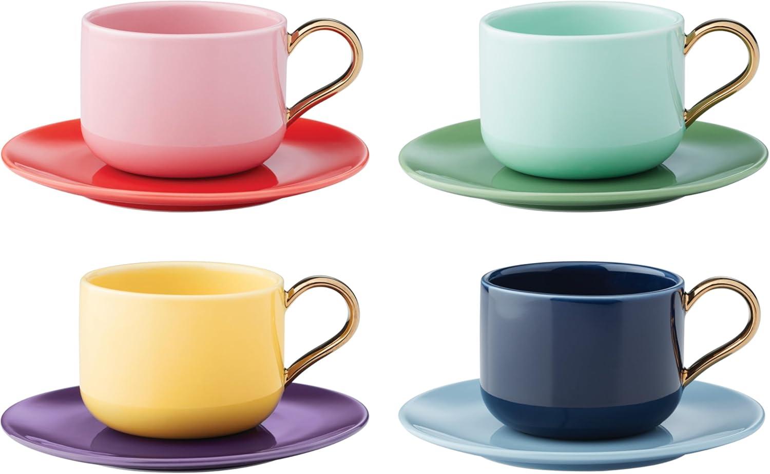 Make It Pop 8Pc Cup & Saucer Set