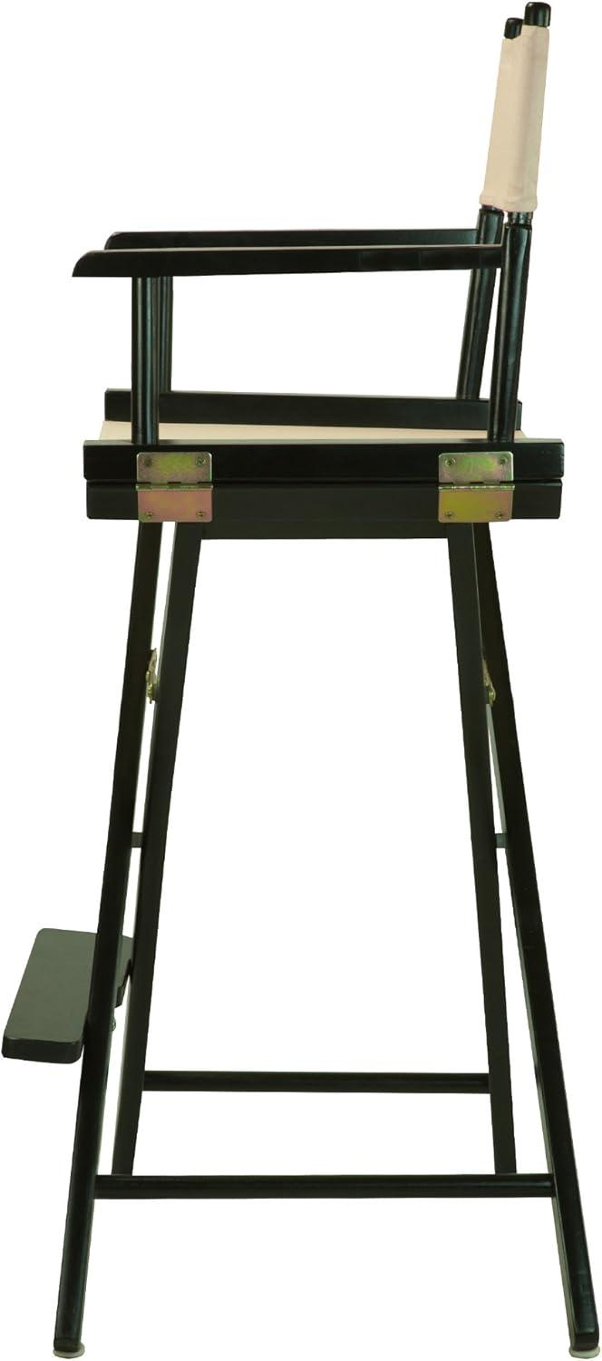 Casual Home 230-02-021-12 30 in. Directors Chair Black Frame with Natural & Wheat Canvas