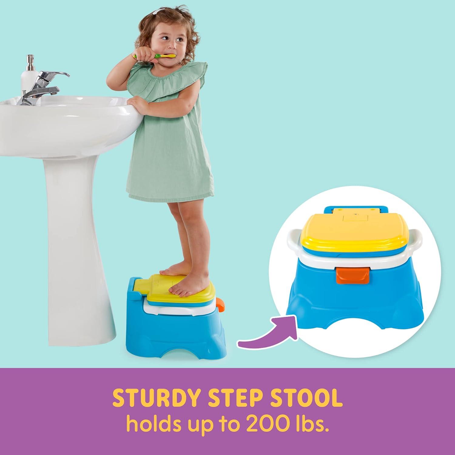 Sesame Street 3-in-1 Potty Chair, Step Stool and Toilet Training Seat - Cookie Monster Terrific!