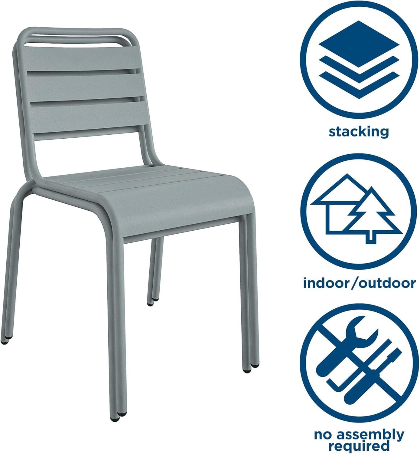 June Outdoor Stacking Dining Side Chair