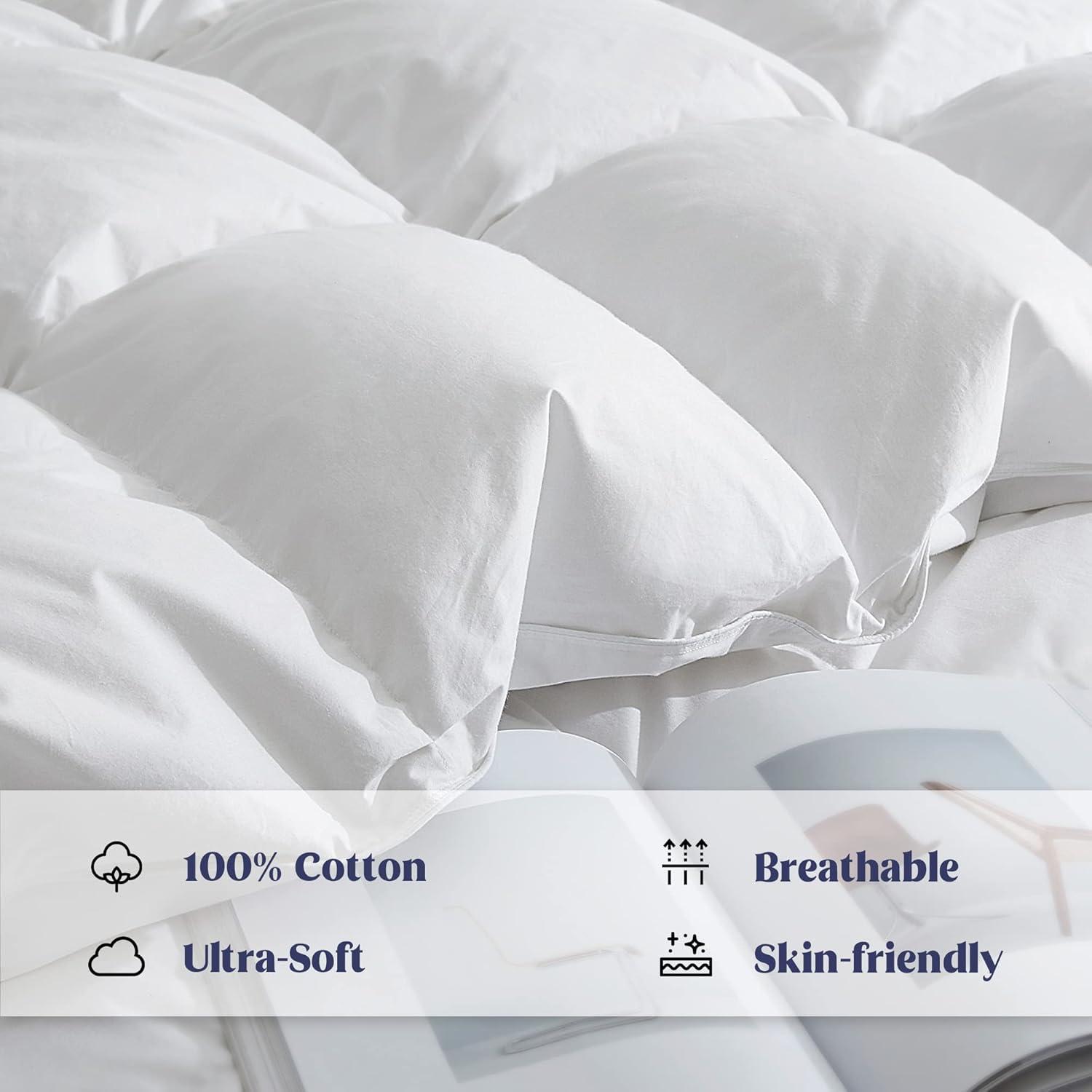 Alwyn Home 600in³/oz Fill Power Winter Goose Down Comforter