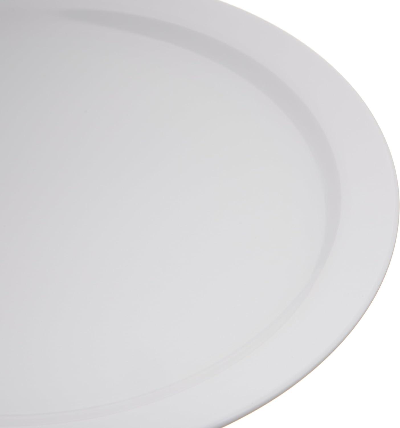 White Melamine Stain-Resistant Dinner Plate, 10.25 Inches