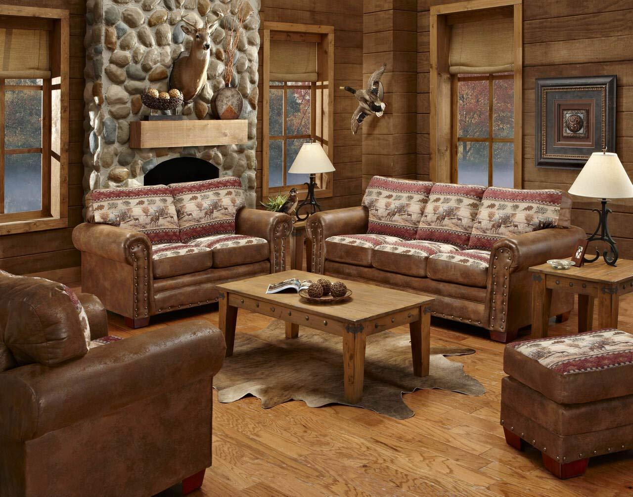 American Furniture Classics Deer Valley Model 8503-50 Lodge Style Sofa