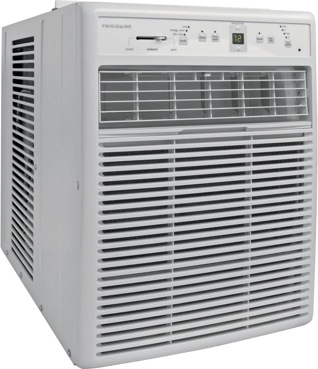 Frigidaire 10,000 BTU 450 Sq. Ft. Casement Window Air Conditioner with Remote, White, FFRS1022RE