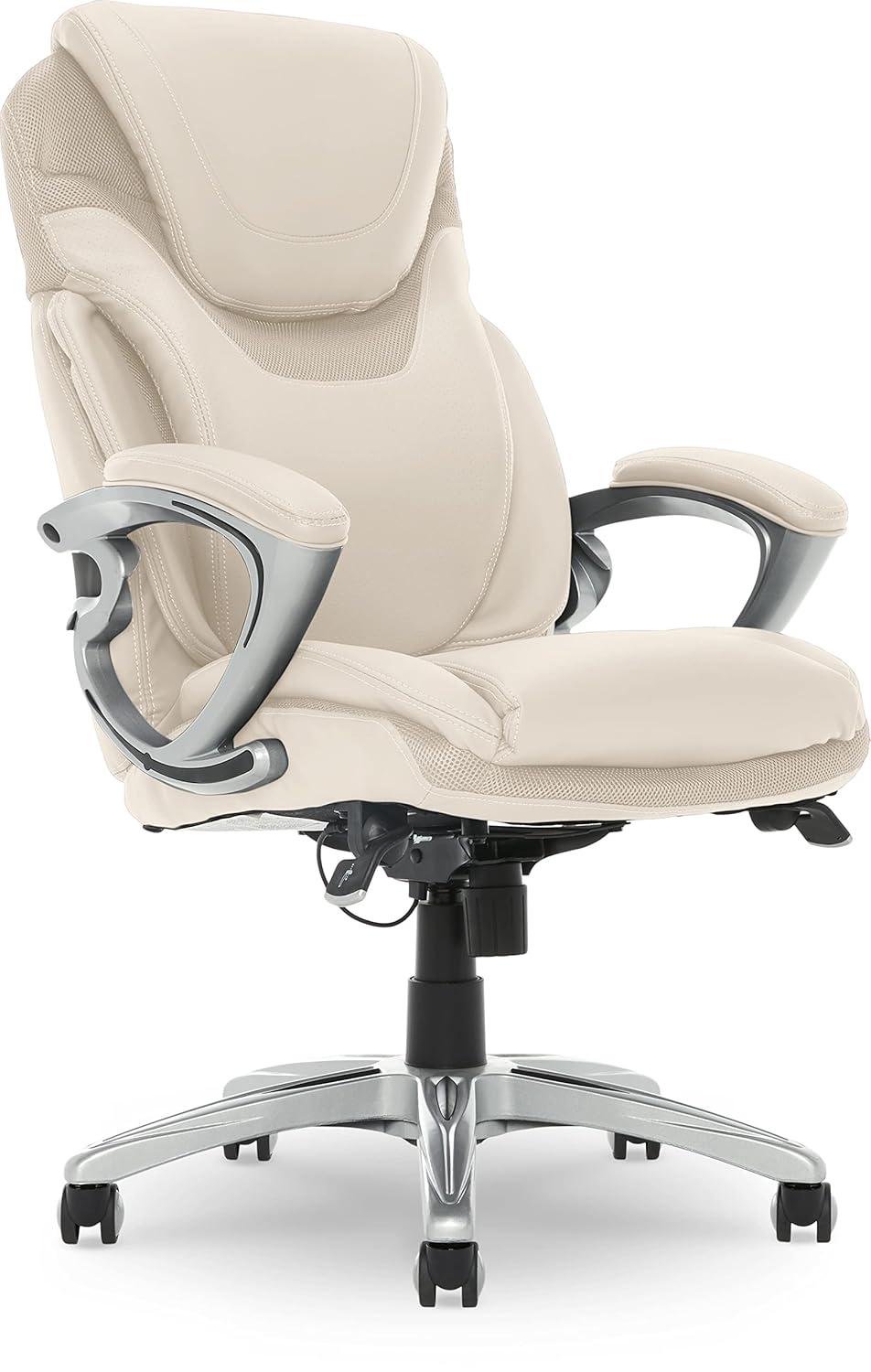 Serta Bryce Executive Office Chair with Patented AIR Lumbar Technology and Layered Body Pillows