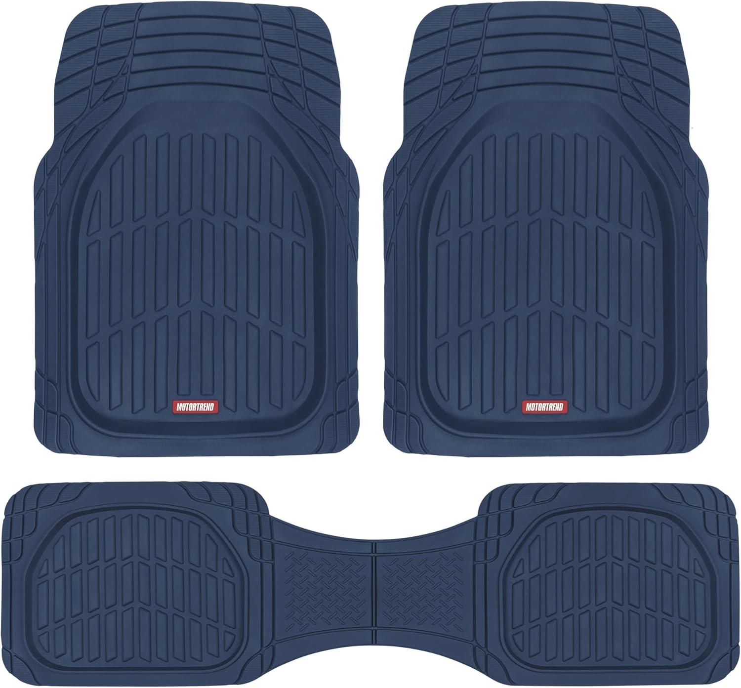 Motor Trend FlexTough Contour - Deep Dish Heavy Duty Rubber Car Floor Mats