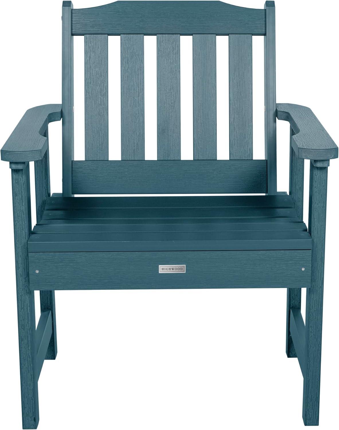 highwood  Lehigh Synthetic Wood Garden Chair Nantucket Blue