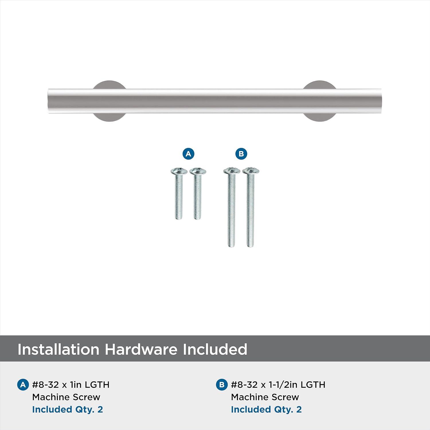 Amerock Radius 3-3/4 inch (96mm) Center-to-Center Polished Chrome Cabinet Pull
