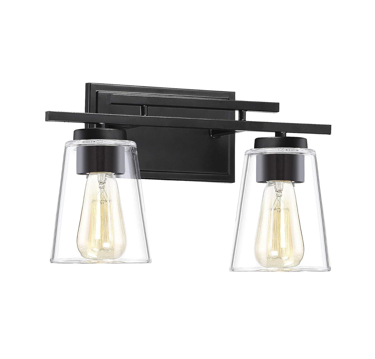 Savoy House Calhoun 2 - Light Vanity in  Black