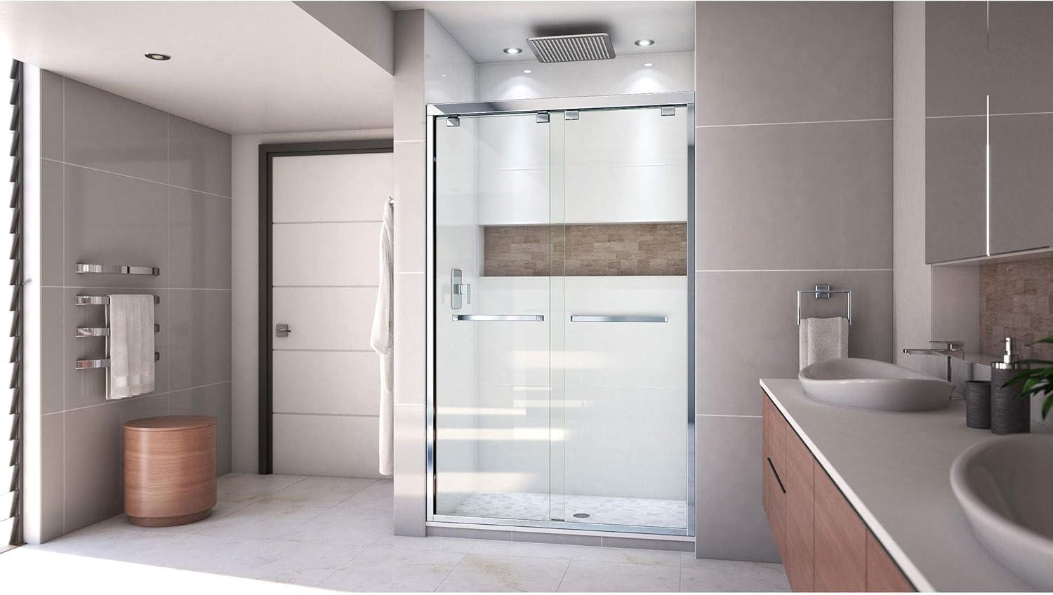 Encore 44-54" Frameless Clear Glass Sliding Shower Door