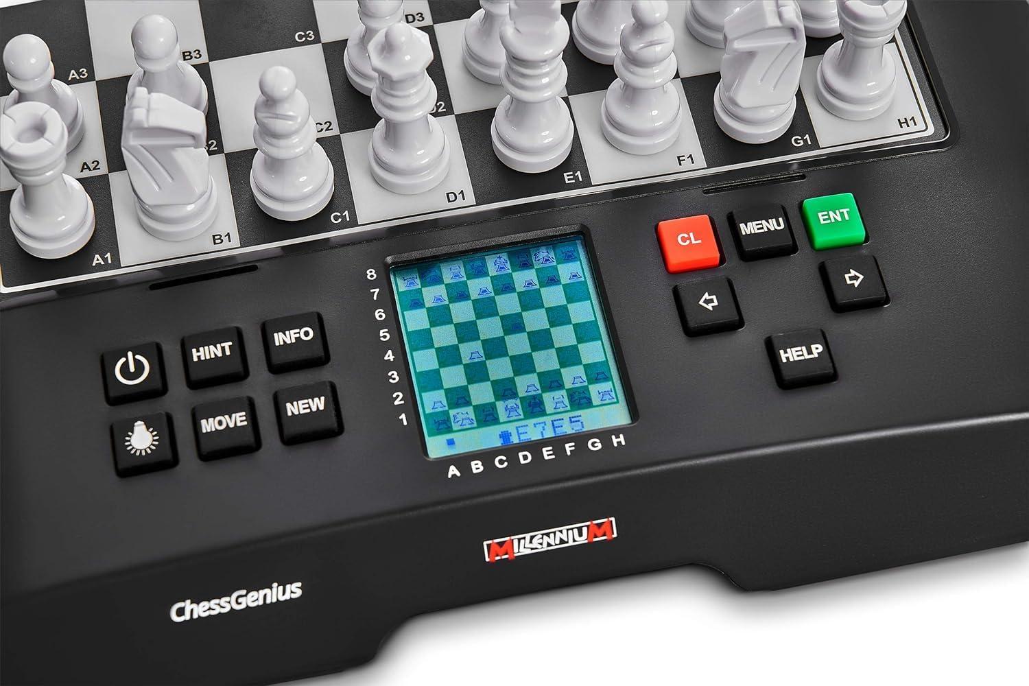 Millennium Chess M816 Chess Genius Electronic Chess Board - Black