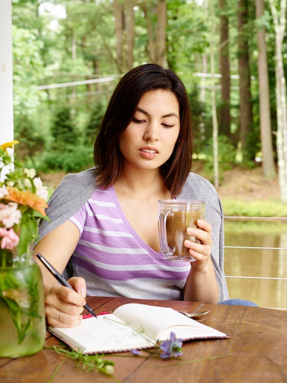 Tervis Made in USA Double Walled Clear & Colorful Tabletop Insulated Tumbler Cup Keeps Drinks Cold & Hot, 16oz Mug, Quartz
