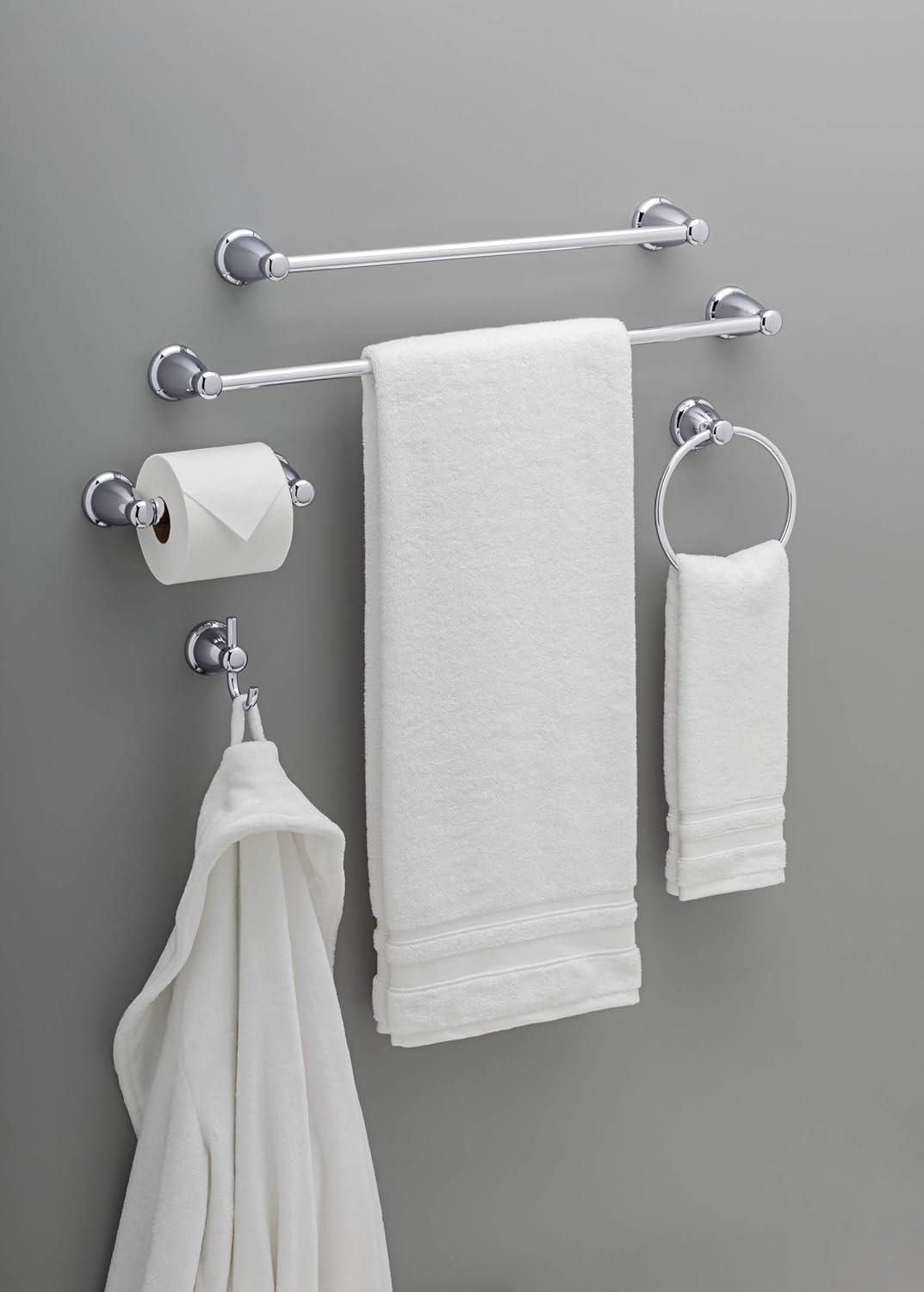 Polished Chrome 5-Piece Bathroom Hardware Set